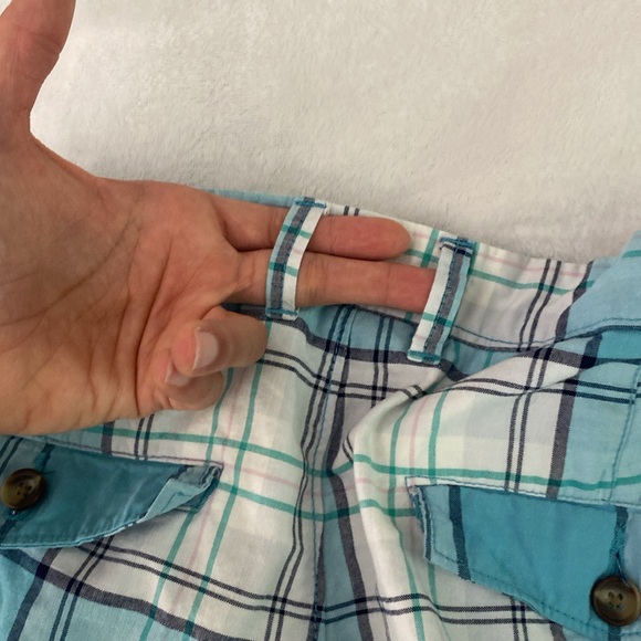 Sky blue and white plaid Merona shorts - Picture 17 of 17